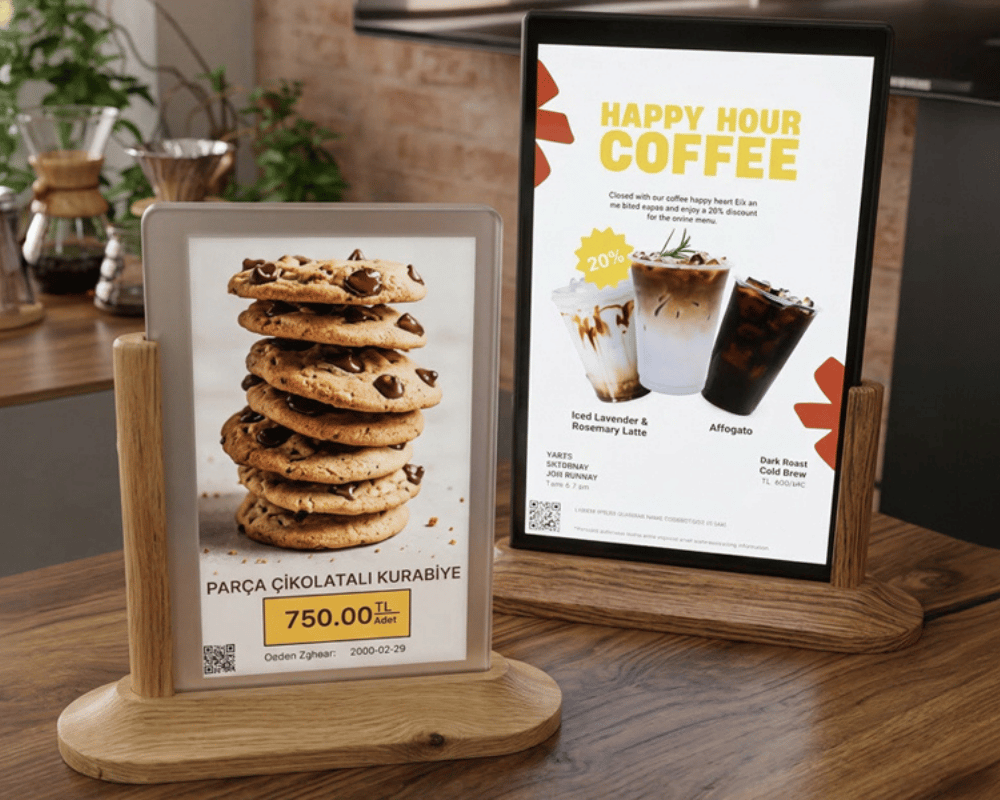 Electronic Table Top Menu